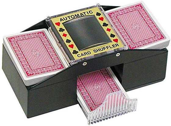 Card Deck Shuffler With Lower Tray
