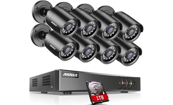 ANNKE 8CH x8 Black CCTV Cameras