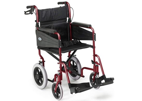 Self Propelled Wheelchair With Foot Rests