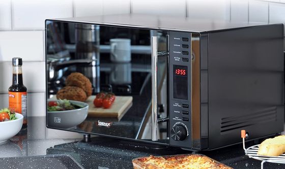 Microwave Oven Grill With Mirror Door