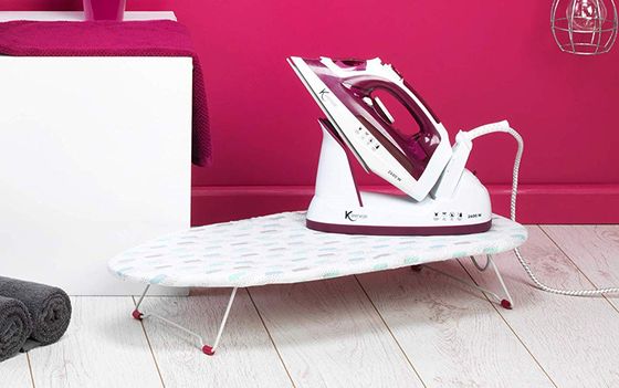 Small Table Top Ironing Board On Floor