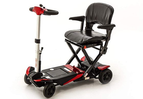Travel Mobility Scooter In Red And Black