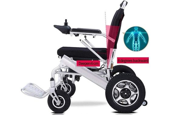 Electric Folding Wheelchair With Cushion Seat
