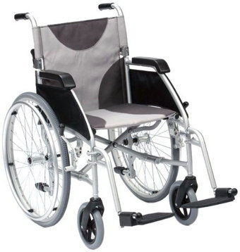 Self Propelled Wheelchair With Cushion Arm-Rests