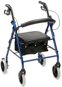 Disabled Walker With Seat And Storage Bag