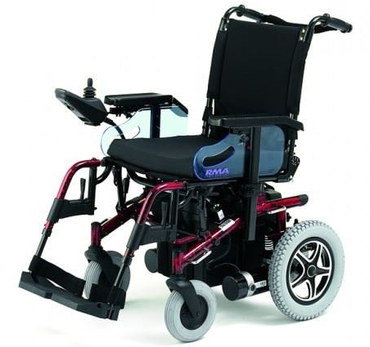 Seat Flexible Electric Wheelchair In All Black