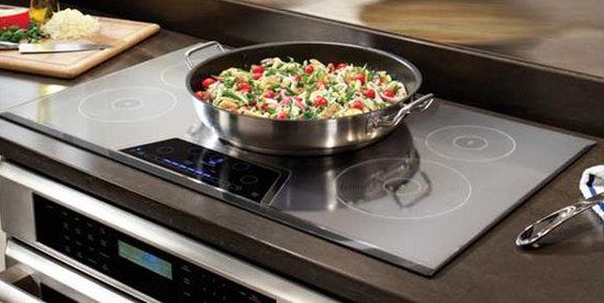 Induction Cooktop With Round Pot