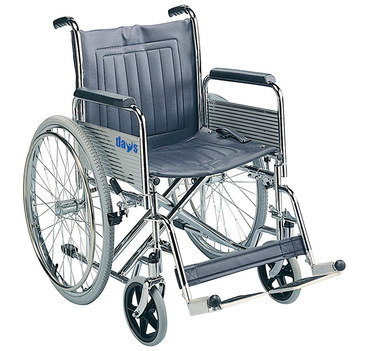 Sturdy Foldable Wheelchair With Leg Rests