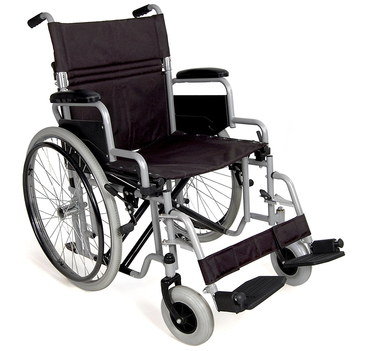 Small Lightweight Aluminium Wheelchair With Canvas Seat