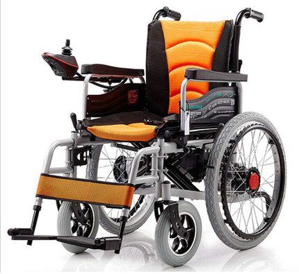 Wheelchair With Black Inflatable Wheels