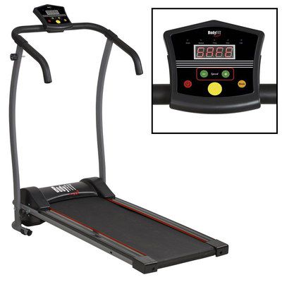 Folding Running Machine With Black Console