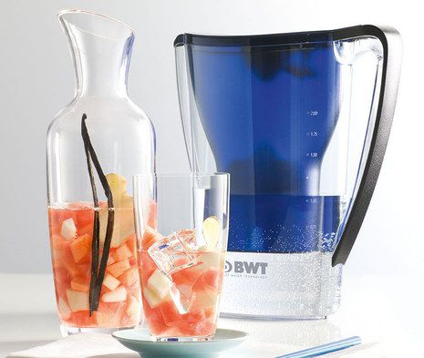 Water Filter Pitcher With White Base