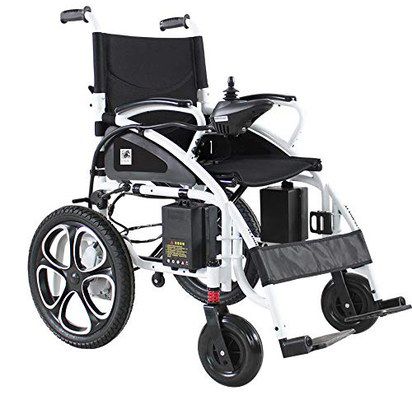 Electric Wheelchair With Black Wheels