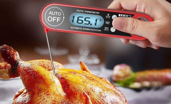 Cooking Thermometer With Blue LCD