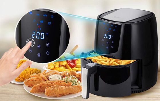 Compact Air Fryer With Golden Fries