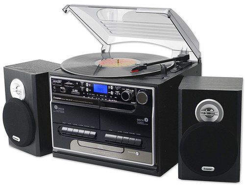 Music System CD Player With Twin Cassette