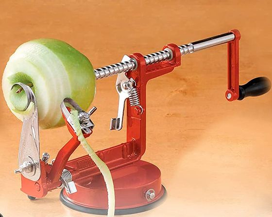 Steel Apple Spiral Peeling Machine