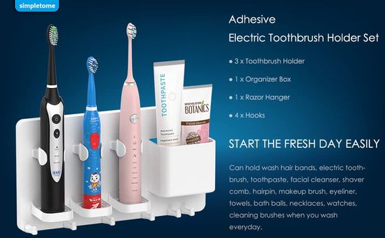 Adhesive Electric Toothbrush Holder