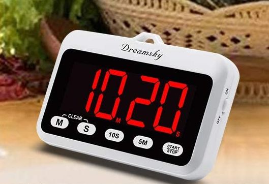 Cooking Timer With Red LED Digits