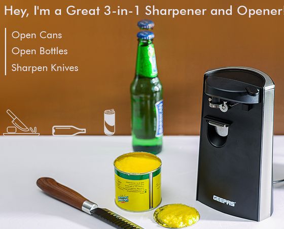 Electric Can Opener In Upright Style