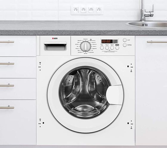 White Integrated Washer With Big Drum