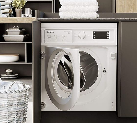 White Integrated Washing Machine