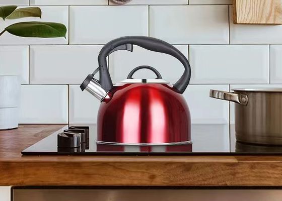 2.5 Stove Top Whistling Kettle In Red