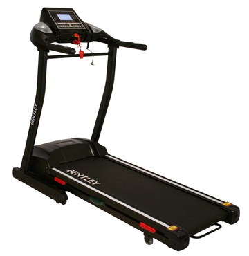 Motorised Folding Treadmill In Black And Red