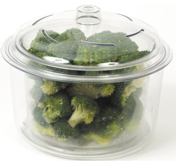 Microwavable Steamer For Vegetables See Through Style