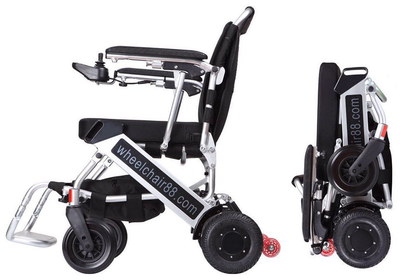 FoldaWheel PW-999UL Folding Wheelchair With Black Wheels