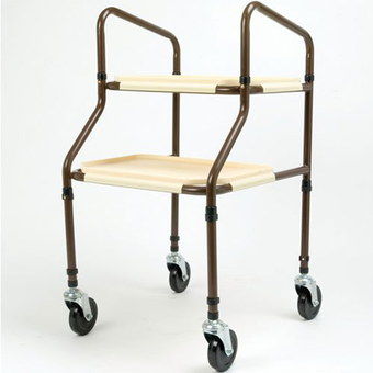 Mobility Walking Trolley In Cream And Brown