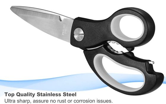 Metal Scissors For Kitchen With Black Grip