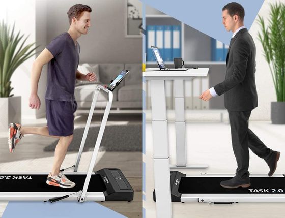 Folding Treadmill With Work Desk