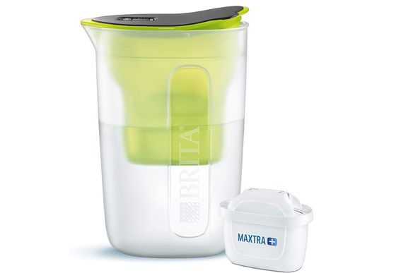 Plastic Water Jug With Green Lid