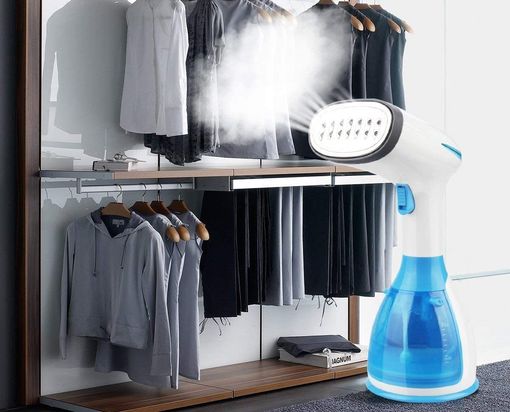 Clothes Steamer With Blue Handle