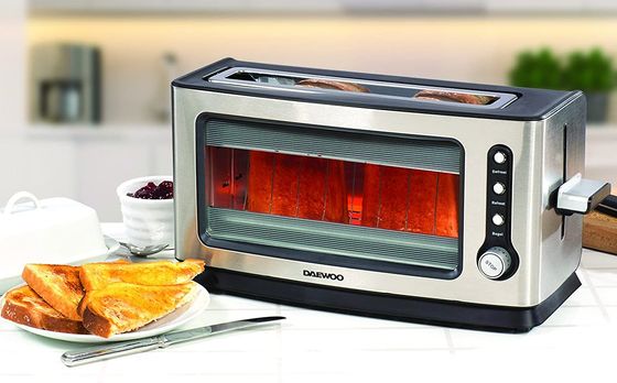 Clear Glass Side Toaster
