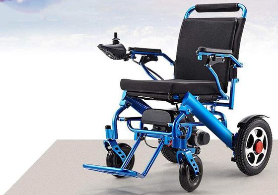 Electric Wheelchair With Blue Frame