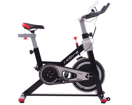 Indoor Cycling Bike With Cardio In Black