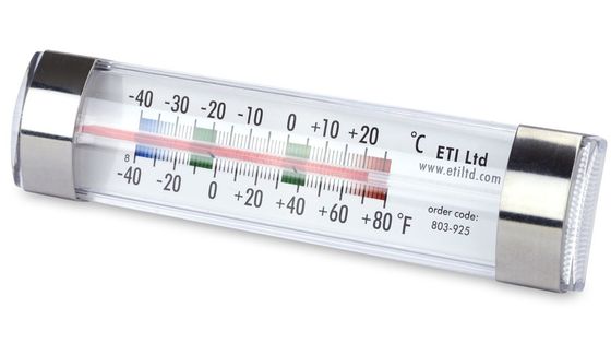 Fridge Freezer Twin Sensor Alarm Thermometer In All White
