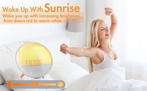 Wake-Up Light Alarm Clock In White