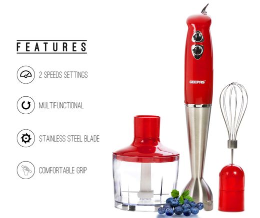 Hand Held Food Processor In Red