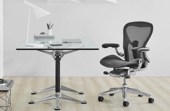 Black Aeron Chair With Arms