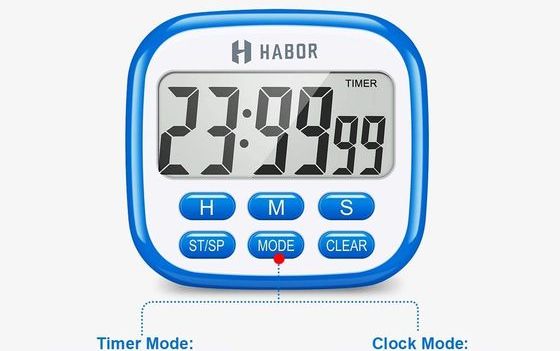 Cooking Timer With Blue Case