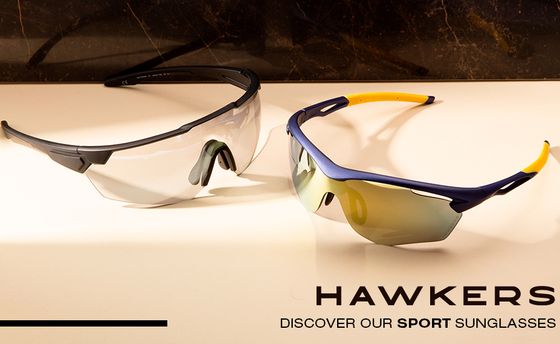 Wrap Half Frame Sports Sunglasses In Black