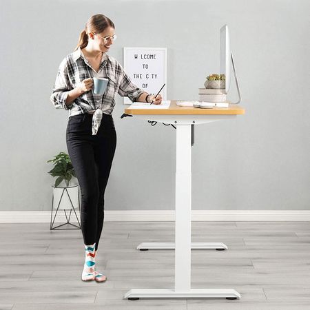 Tall White Standing Desk
