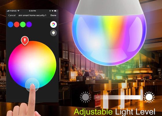 Blue Yellow LED Smart Bulb With Phone
