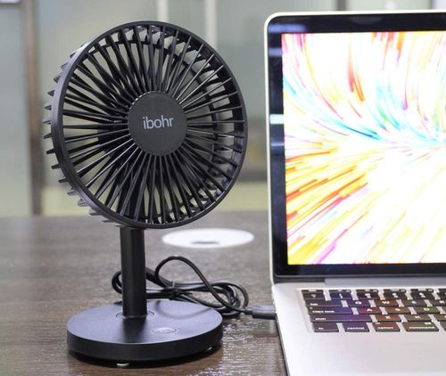 USB Desk Silent Cooling Fan In Green And Red