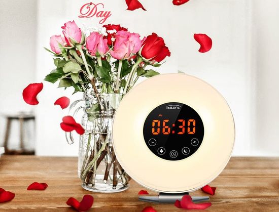 FM Radio Sunrise Alarm Clock Circular