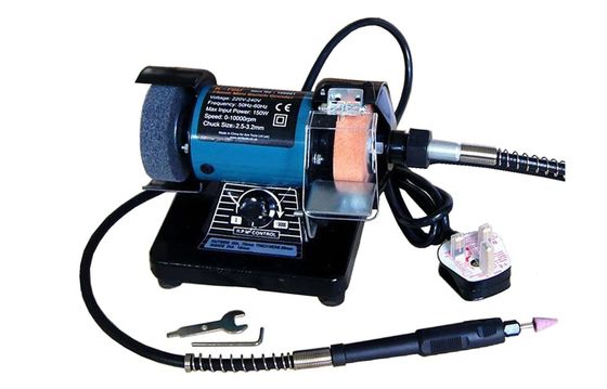 Bench Grinder With Polisher In Blue