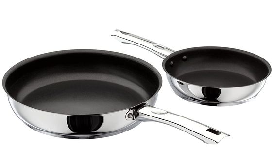 Induction Hob Pan Set In Polished Steel